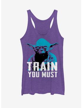 Star Wars Yoda Train You Must Womens Tank Top, , hi-res