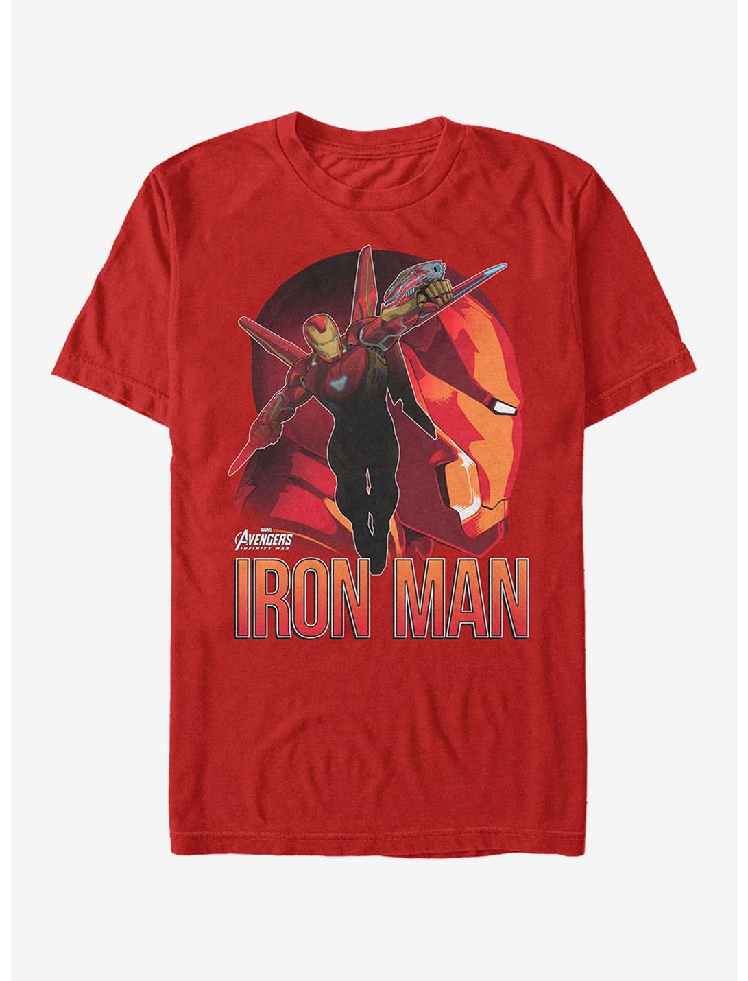 Marvel Avengers Infinity War Iron Man View T-Shirt, RED, hi-res