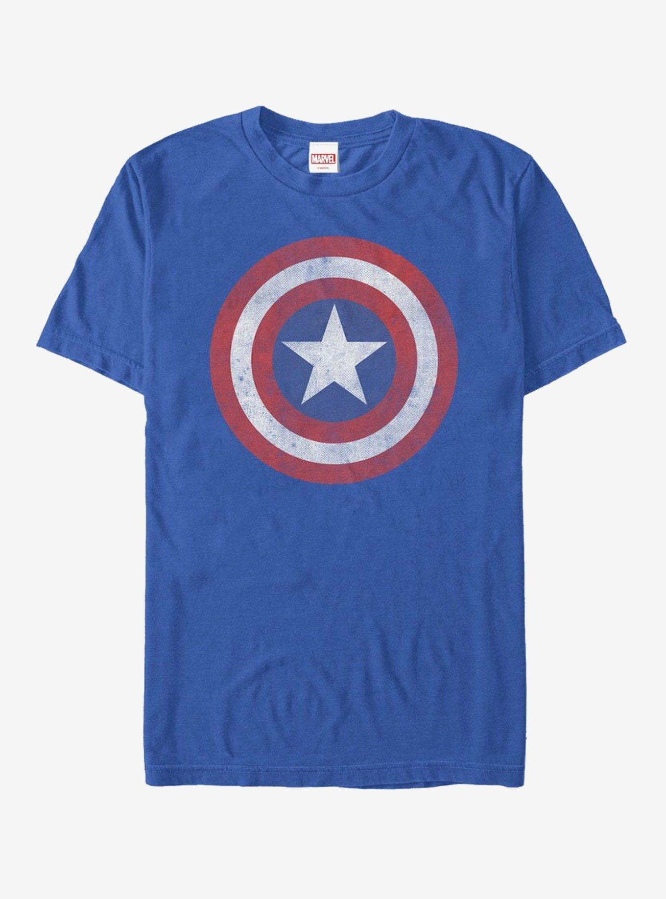 Marvel Captain America Classic Shield T-Shirt, ROYAL, hi-res