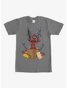 Marvel Deadpool Weapons and Food T-Shirt, , hi-res