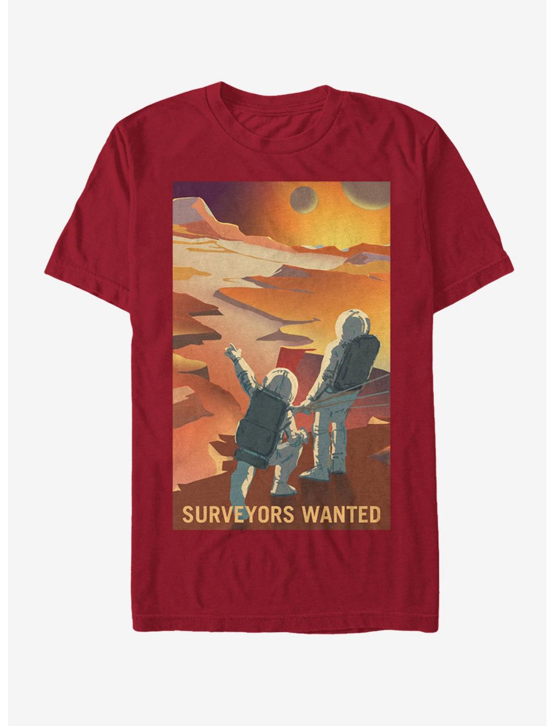 NASA Mars Surveyors Wanted T-Shirt, CARDINAL, hi-res