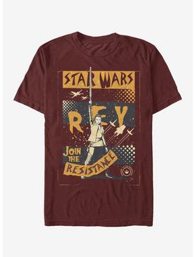 Plus Size Star Wars: The Last Jedi Rey Join The Resistance T-Shirt, , hi-res
