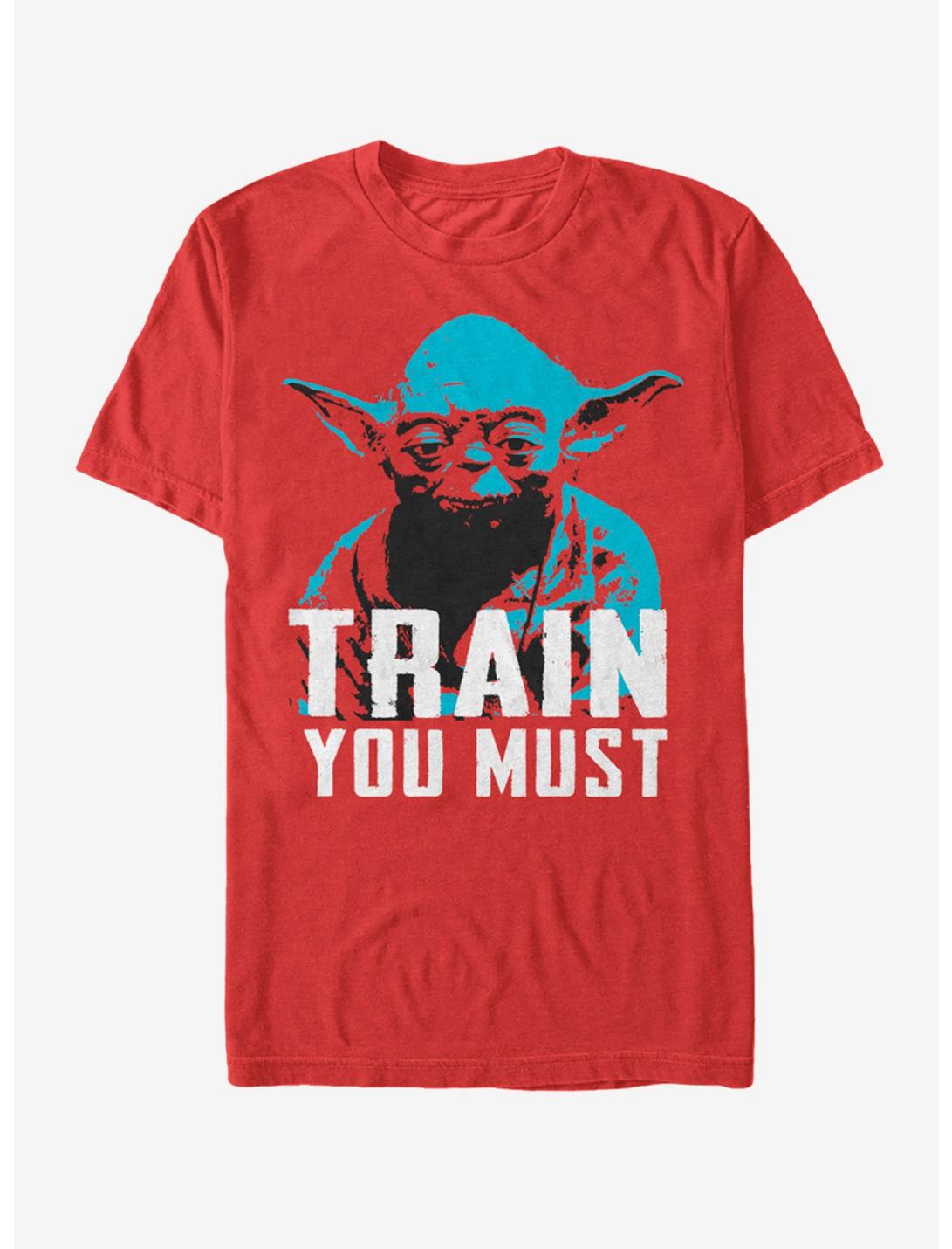 Star Wars Yoda Train You Must T-Shirt, RED, hi-res