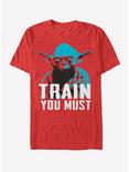 Star Wars Yoda Train You Must T-Shirt, RED, hi-res