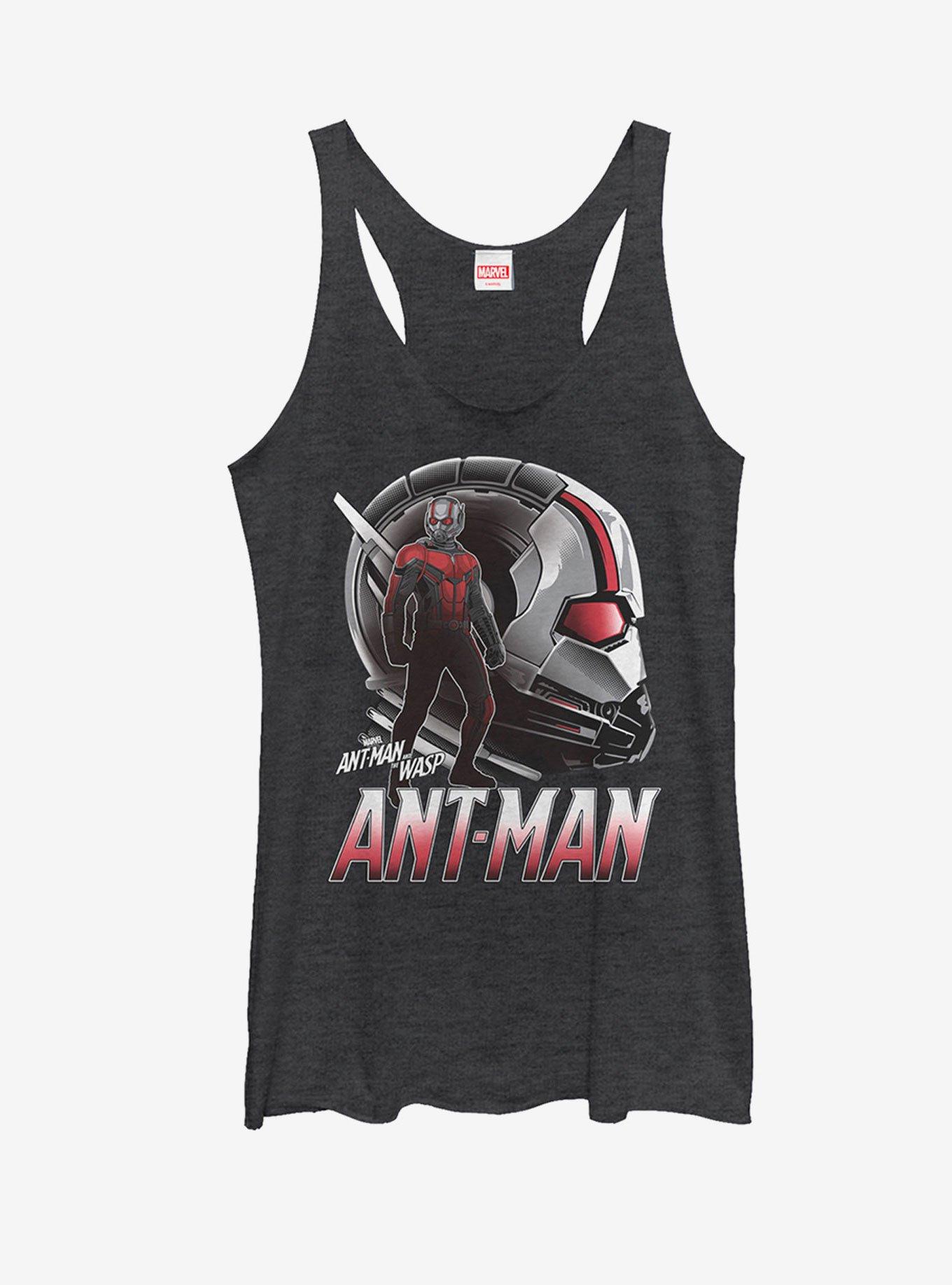 Marvel Ant-Man And The Wasp Profile Womens Tank Top, BLK HTR, hi-res