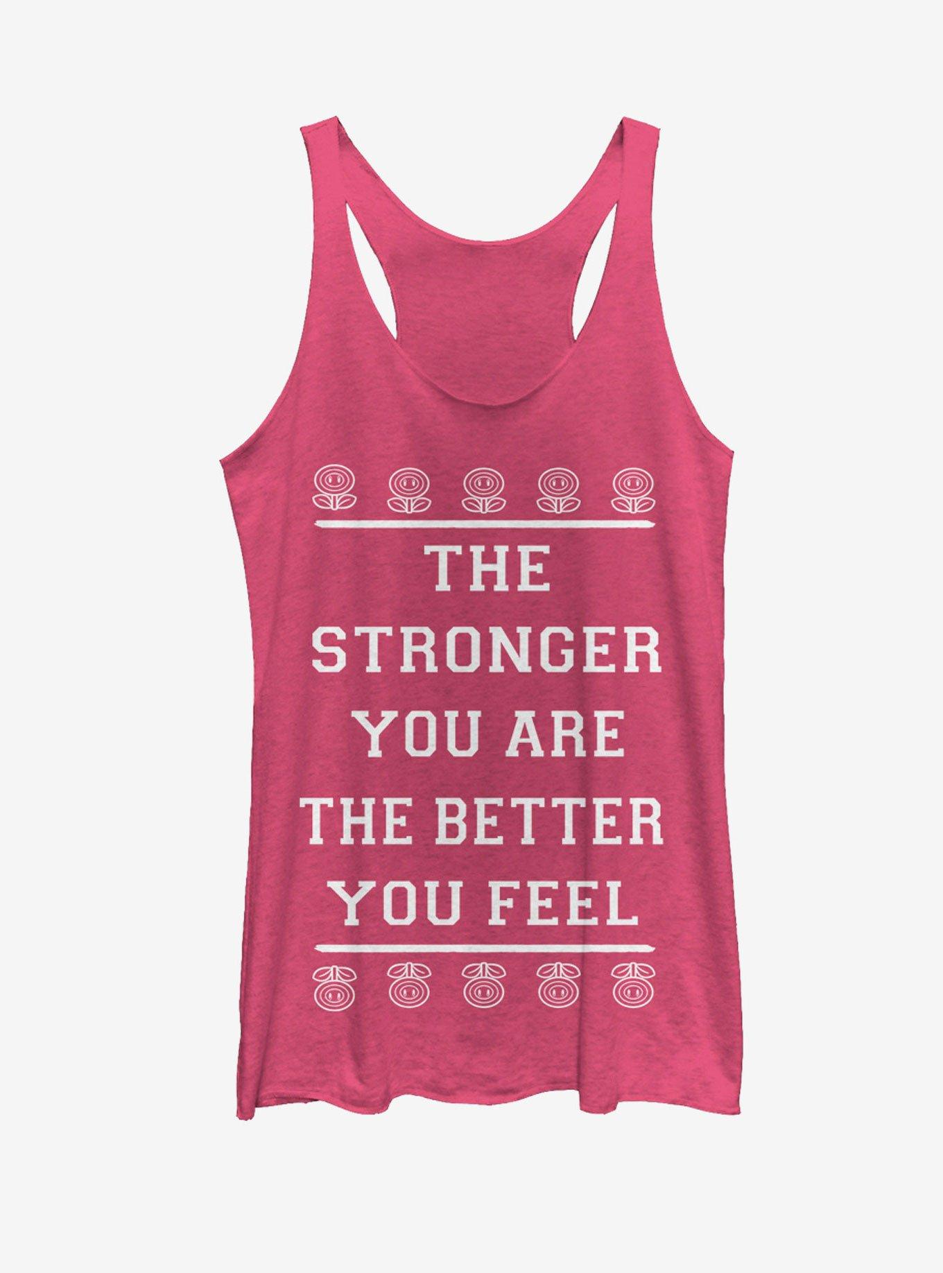 Nintendo Super Mario Bros. Fire Flower Stronger Womens Tank