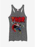 Marvel Thor Hammer Swing Womens Tank Top, GRAY HTR, hi-res