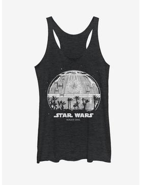 Plus Size Star Wars Rogue One Death Star Palm Silhouette Womens Tank Top, , hi-res