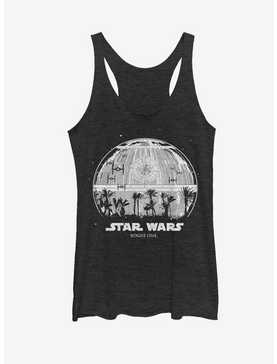 Star Wars Rogue One Death Star Palm Silhouette Womens Tank Top, , hi-res