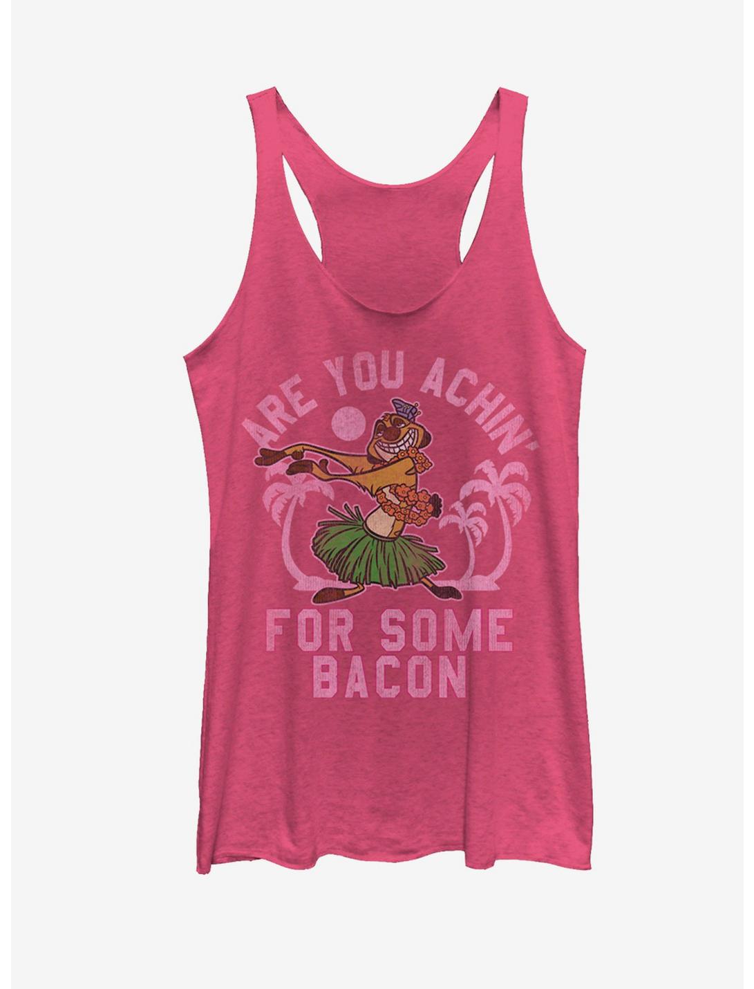 Disney The Lion King Timon Achin' for Bacon Womens Tank Top, PINK HTR, hi-res