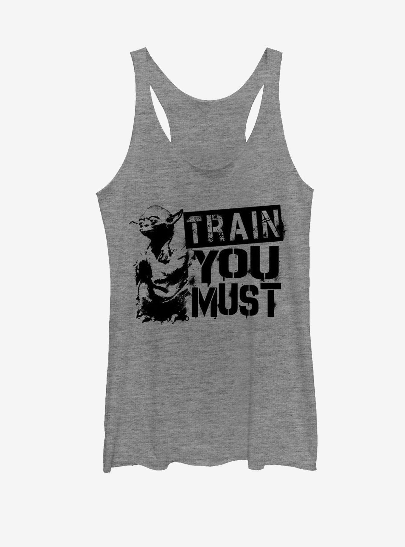 Star Wars Yoda Train You Must Gret Womens Tank, , hi-res