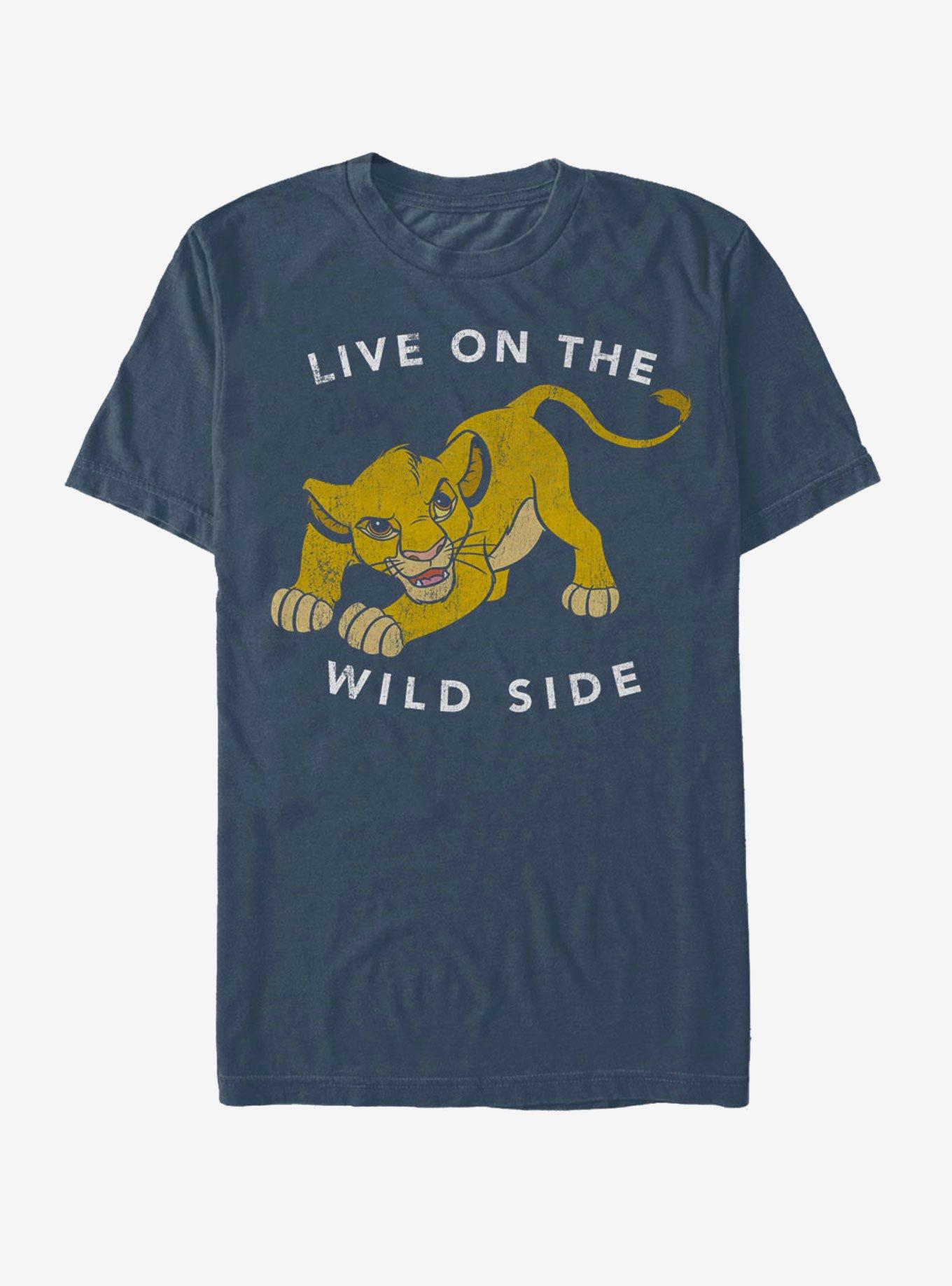 Disney The Lion King Simba Live on the Wild Side T-Shirt, NAVY, hi-res