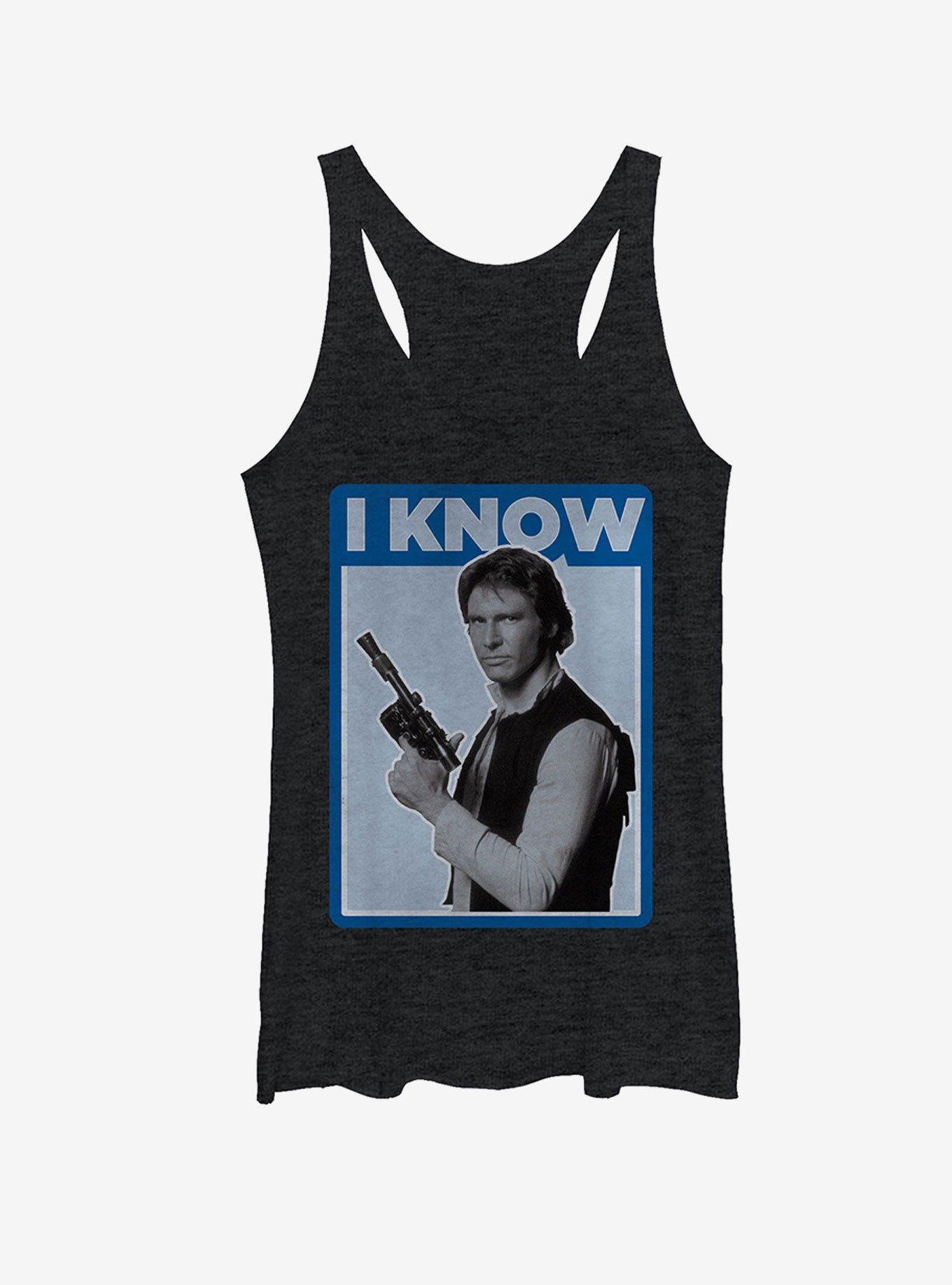 Star Wars Han Solo I Know Womens Tank Top