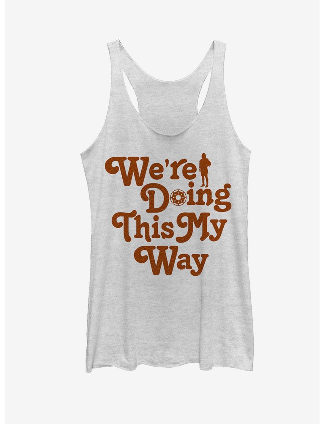 Star Wars Solo My Way Quote Womens Tank Top, WHITE HTR, hi-res