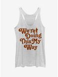 Star Wars Solo My Way Quote Womens Tank Top, WHITE HTR, hi-res