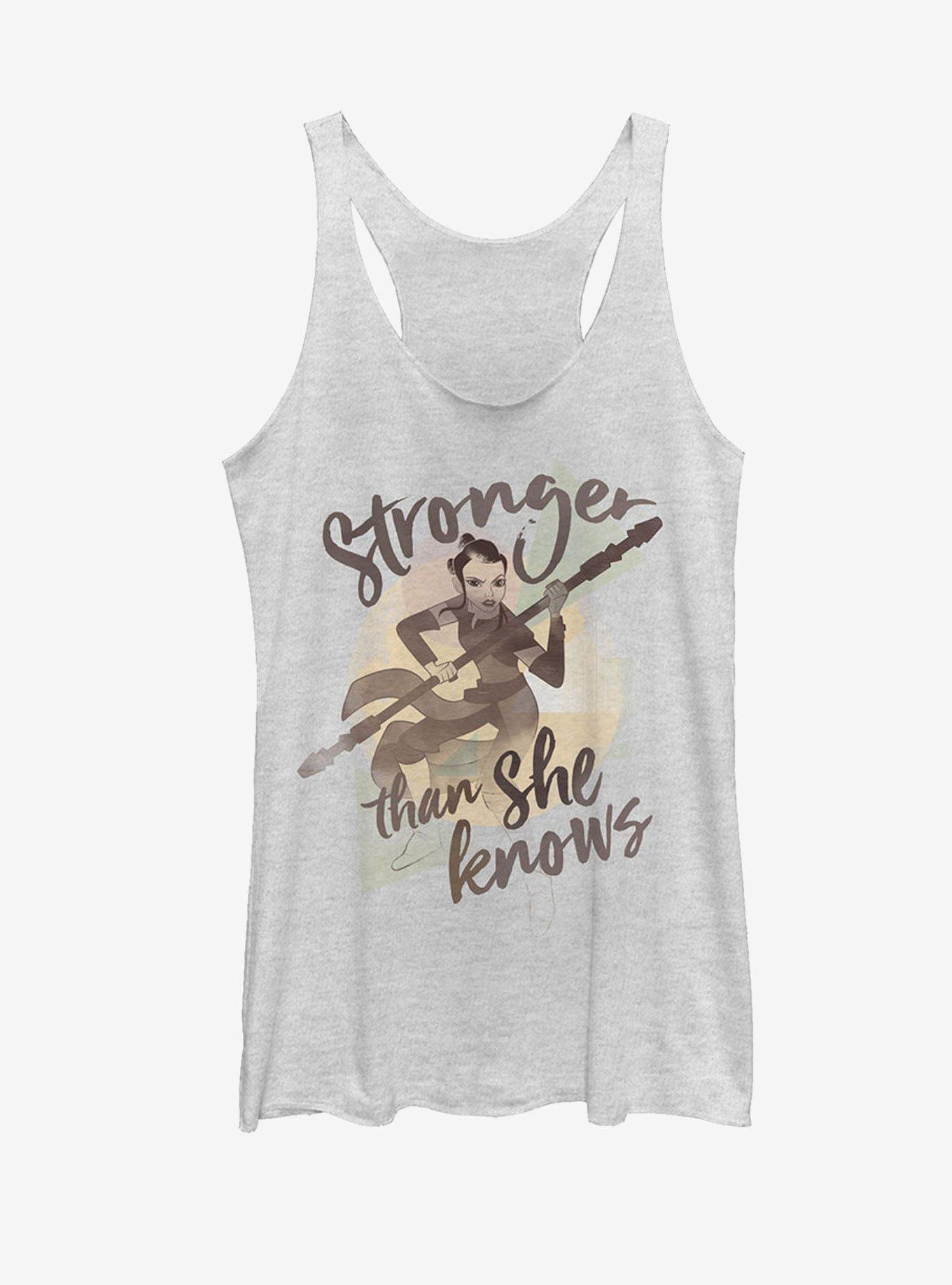 Star Wars Rey Stronger Womens Tank Top, , hi-res