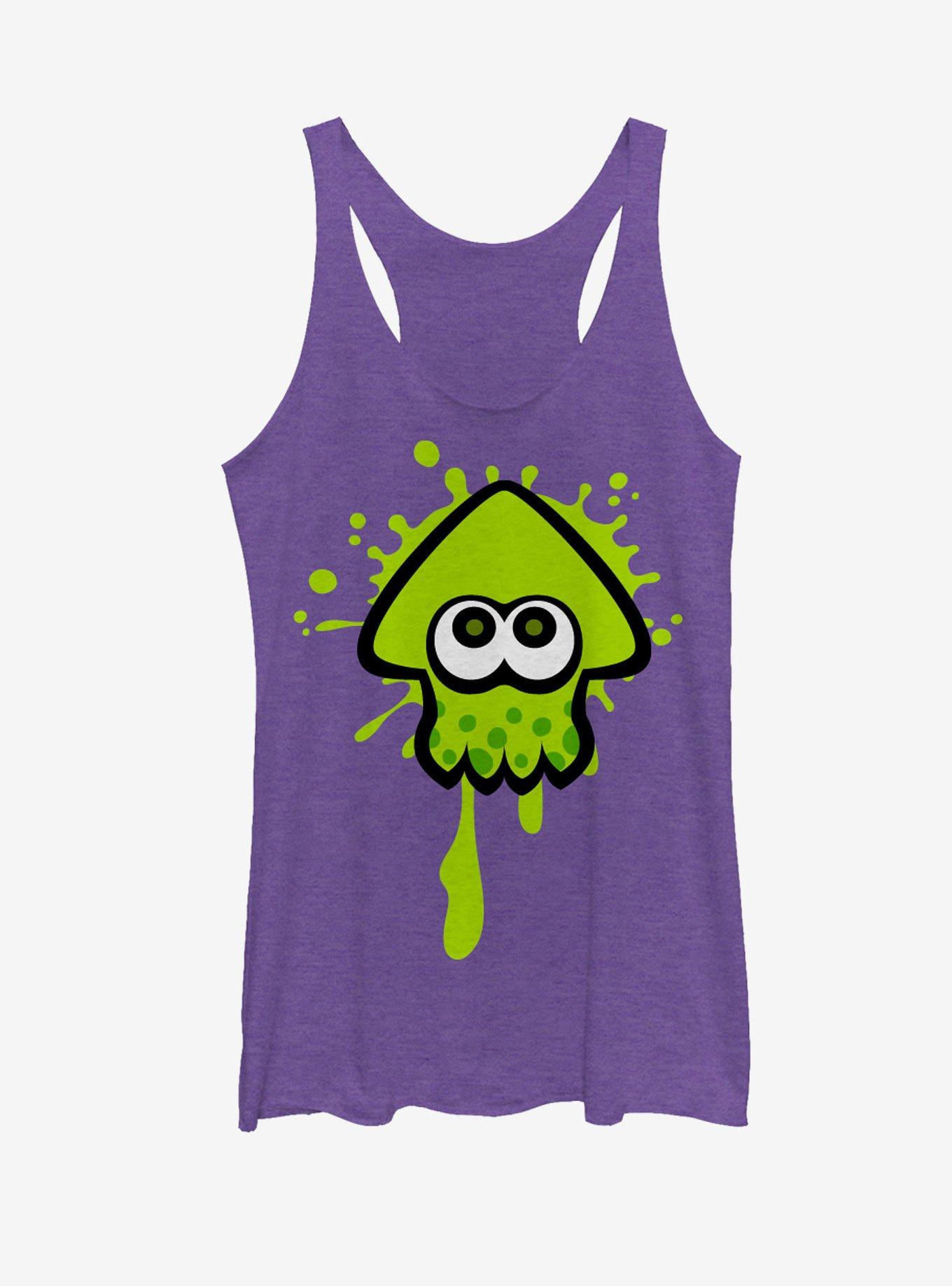 Nintendo Splatoon Lime Green Inkling Squid Womens Tank Top, , hi-res