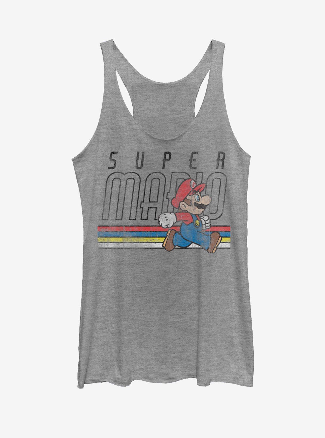 Nintendo Super Mario Classic Stripes Womens Tank Top, , hi-res