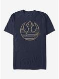 Star Wars: The Last Jedi Rebel Logo Streak T-Shirt, NAVY, hi-res