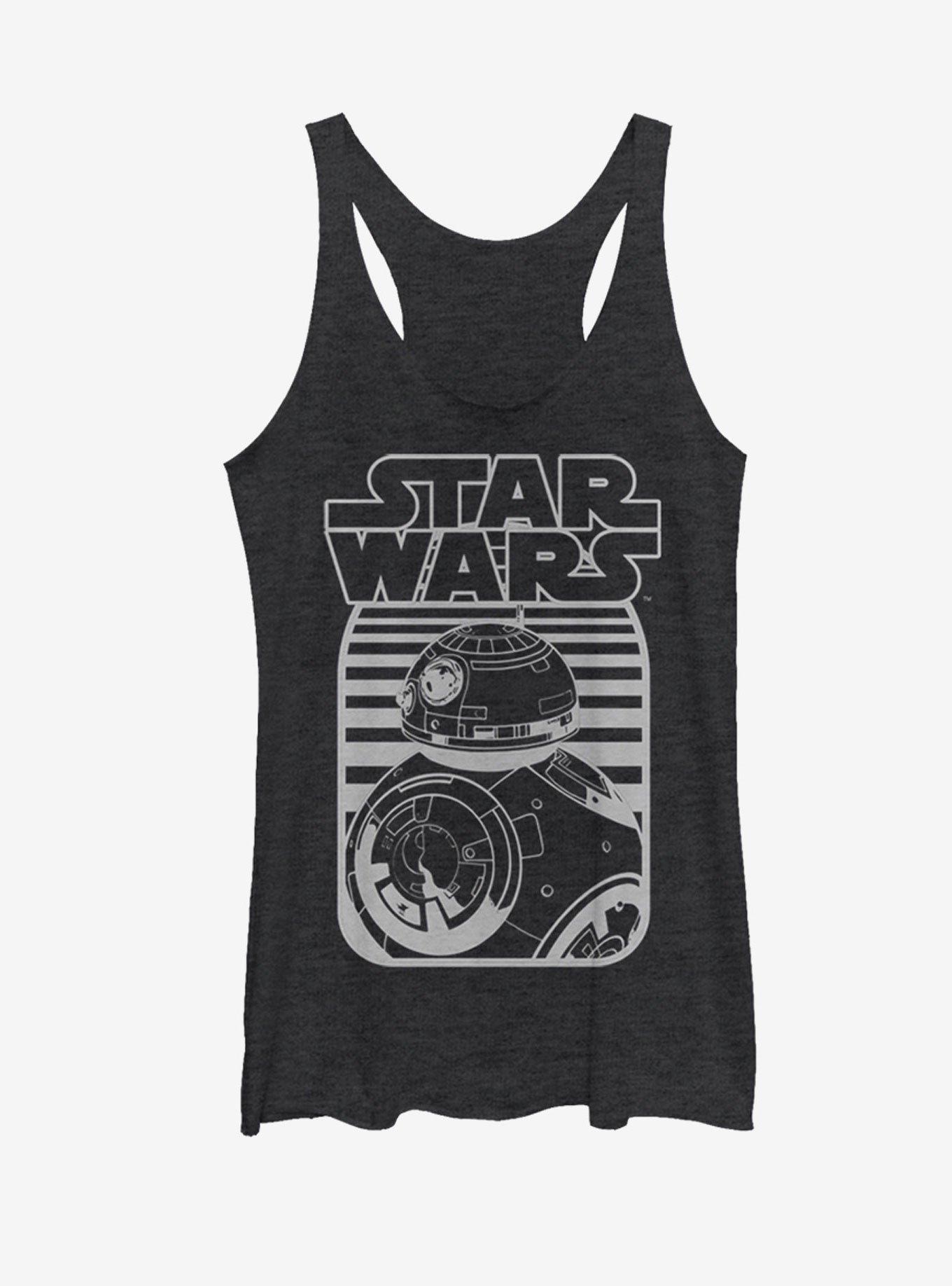 Star Wars BB-8 Stripe Logo Womens Tank Top, , hi-res