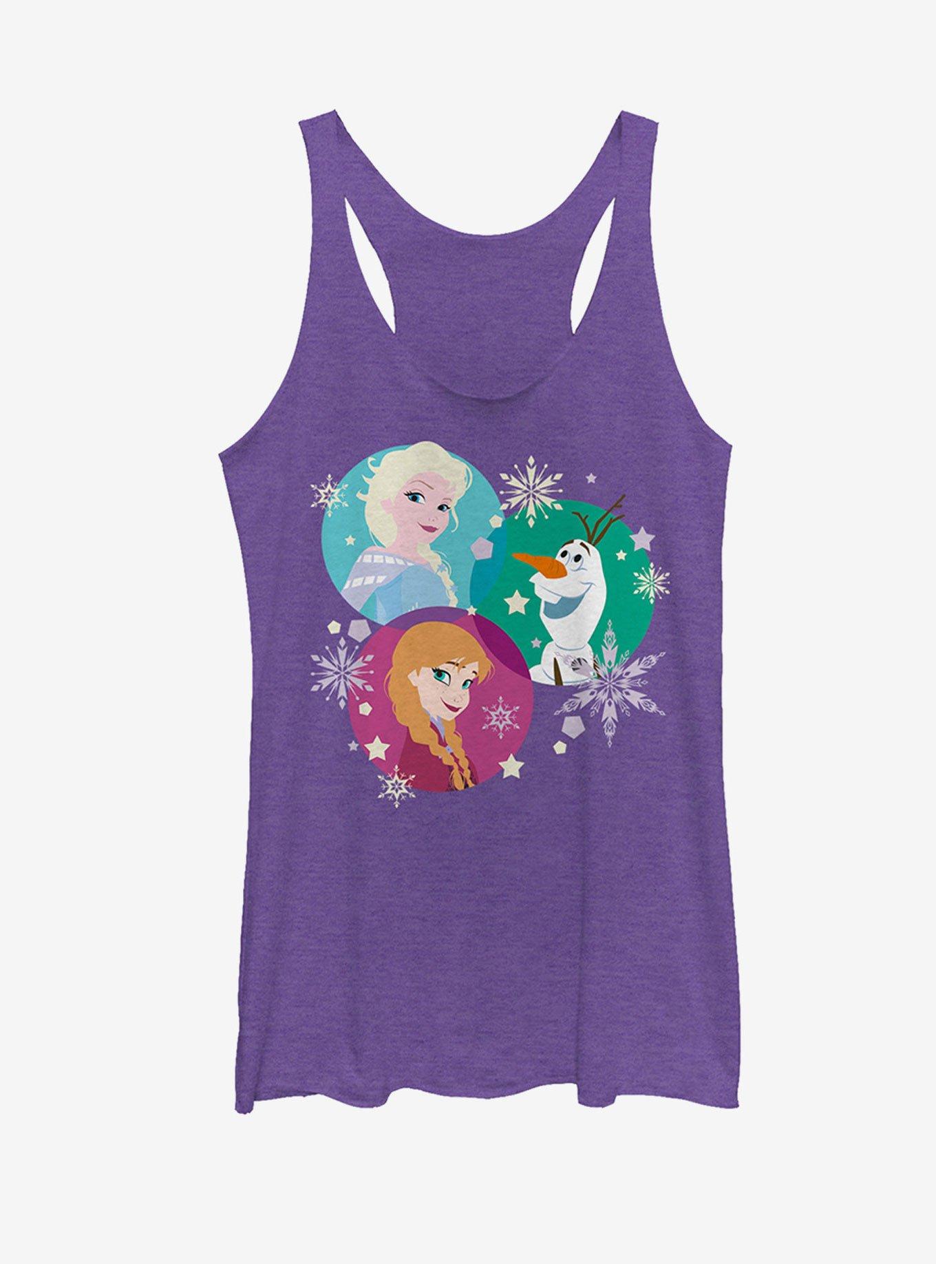 Disney Frozen Character Snowflakes Womens Tank Top, , hi-res