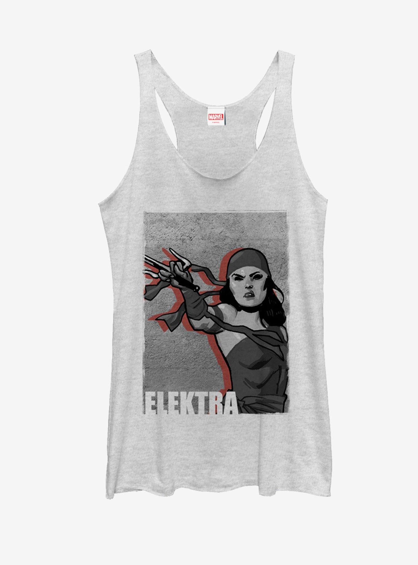 Marvel Elektra Grayscale Womens Tank, , hi-res