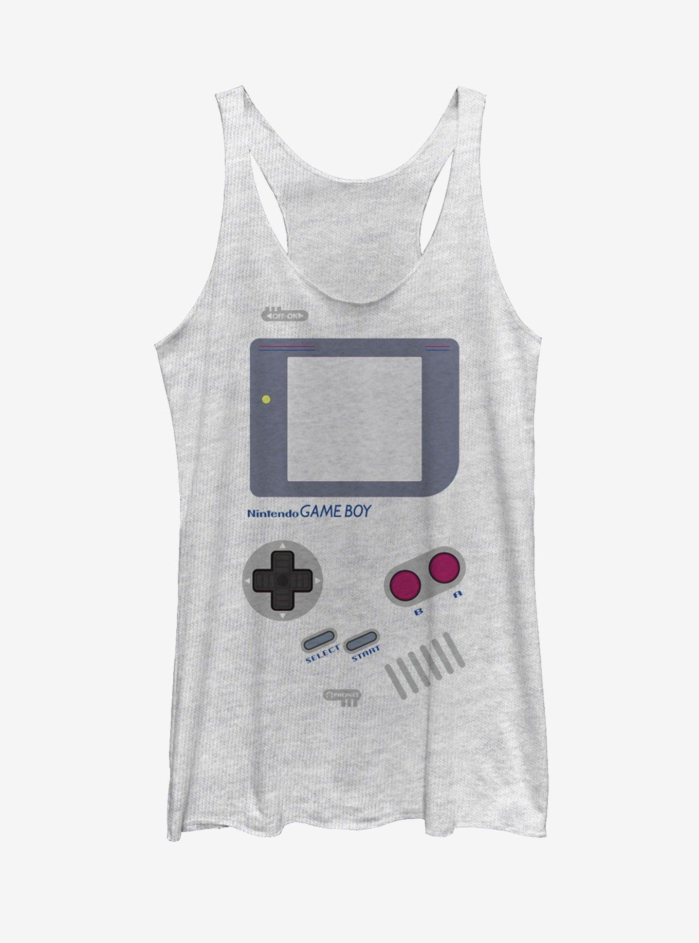 Nintendo Game Boy Womens Tank Top, WHITE HTR, hi-res