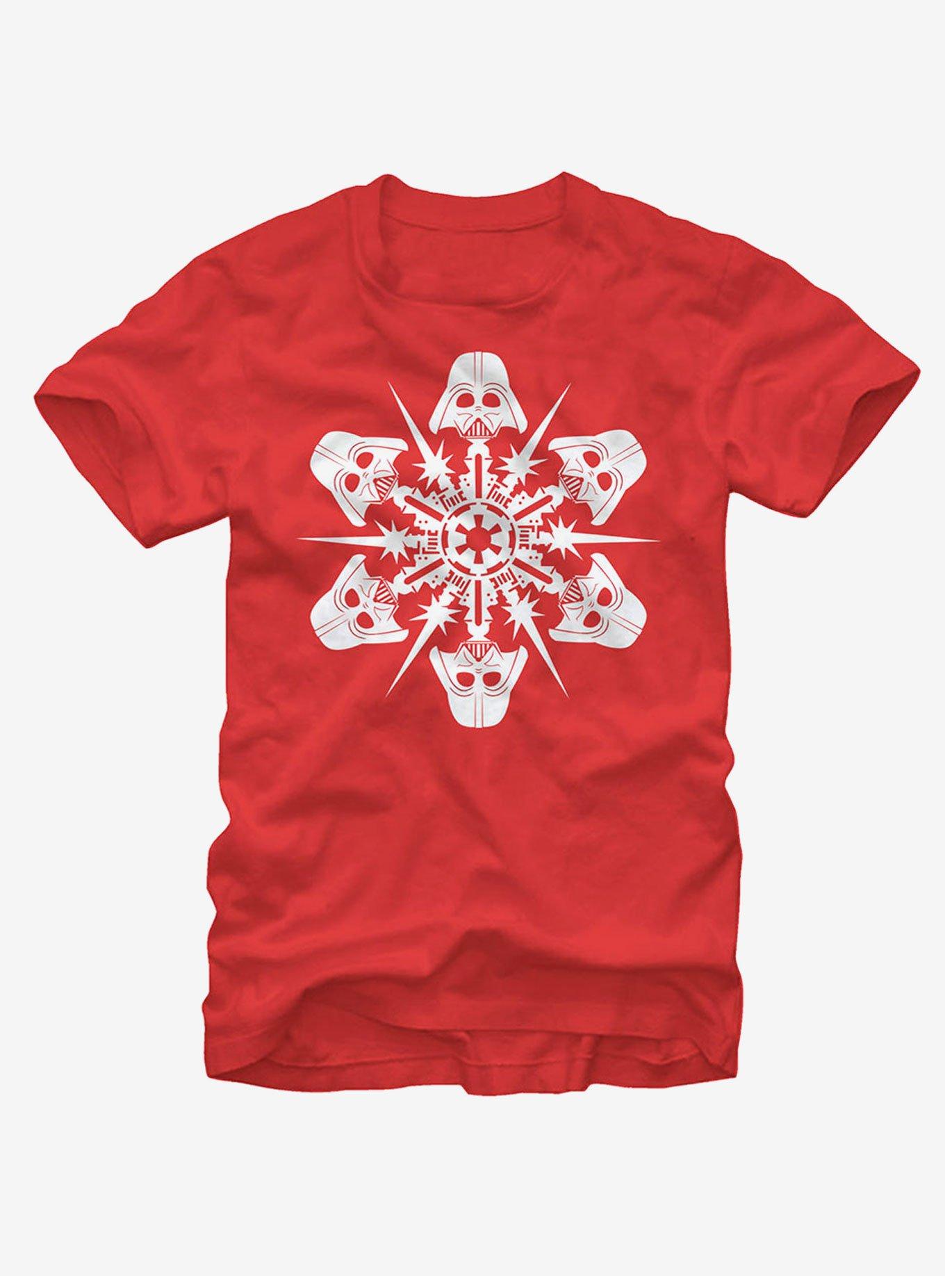 Star Wars Darth Vader Christmas Snowflake T-Shirt, , hi-res