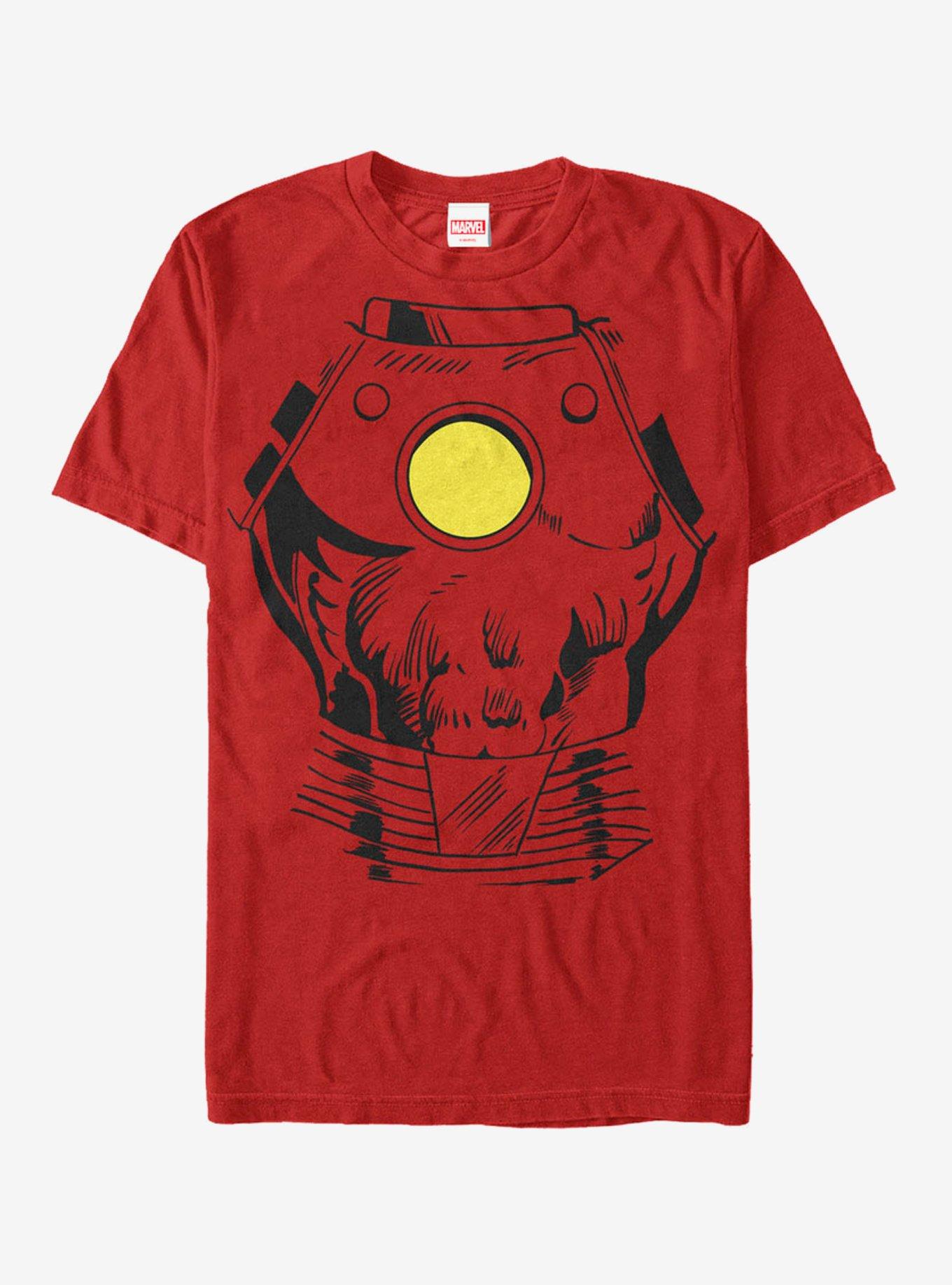 Marvel Iron Man Costume T-Shirt, RED, hi-res