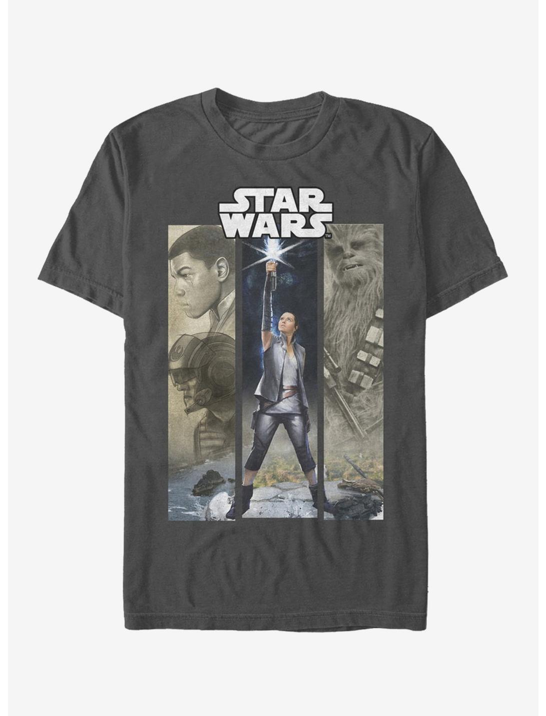 Star Wars: The Last Jedi Rebel Panels T-Shirt, CHARCOAL, hi-res