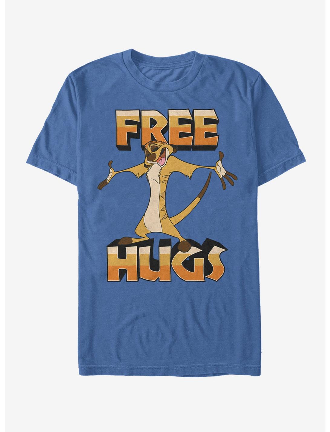 Disney The Lion King Timon Free Hugs T-Shirt, ROYAL, hi-res
