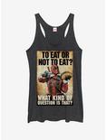 Marvel Deadpool To Eat or Not To Eat Womens Tank Top, BLK HTR, hi-res