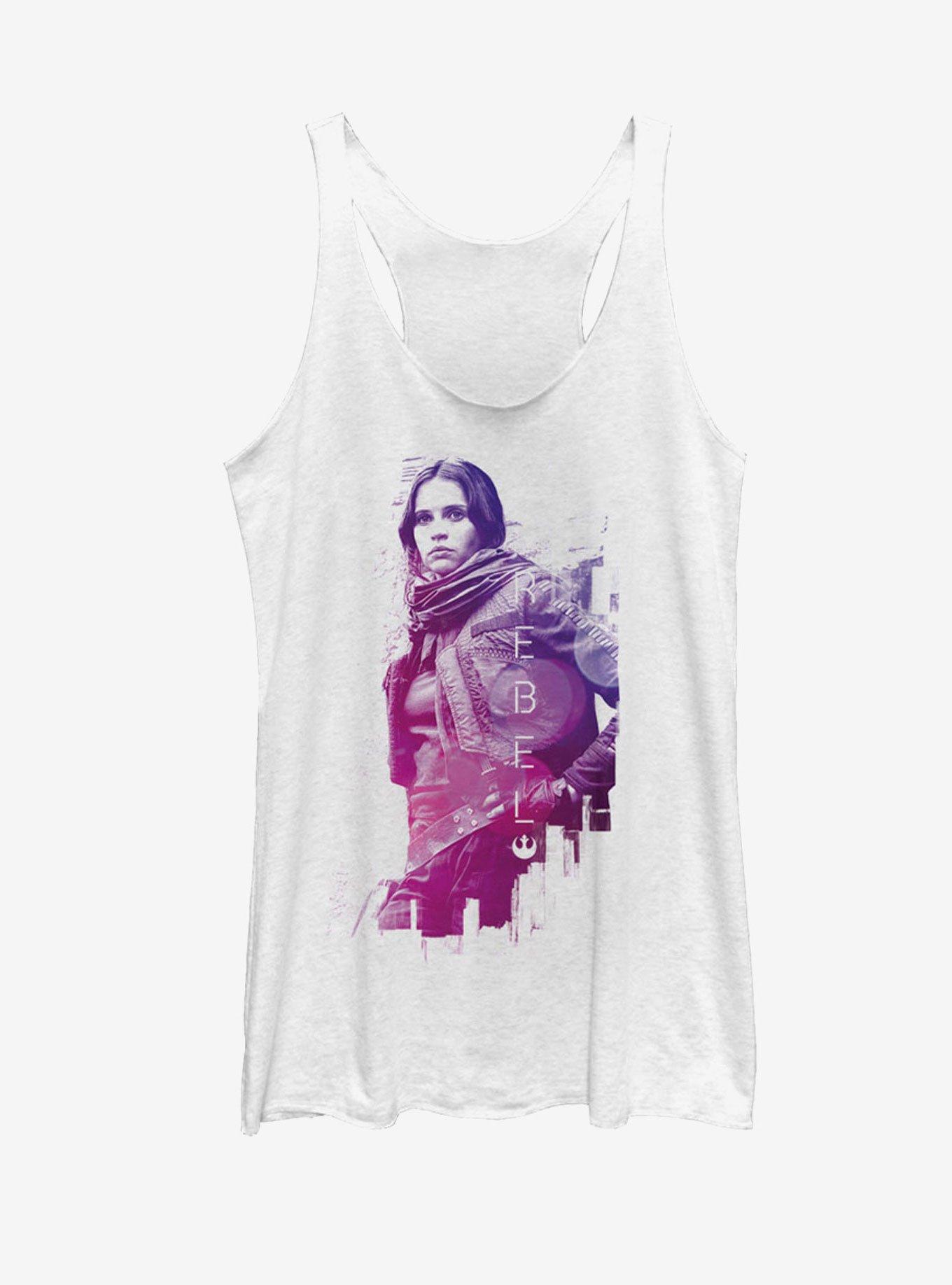 Star Wars Rogue One Jyn Rebel Stance Womens Tank Top, , hi-res