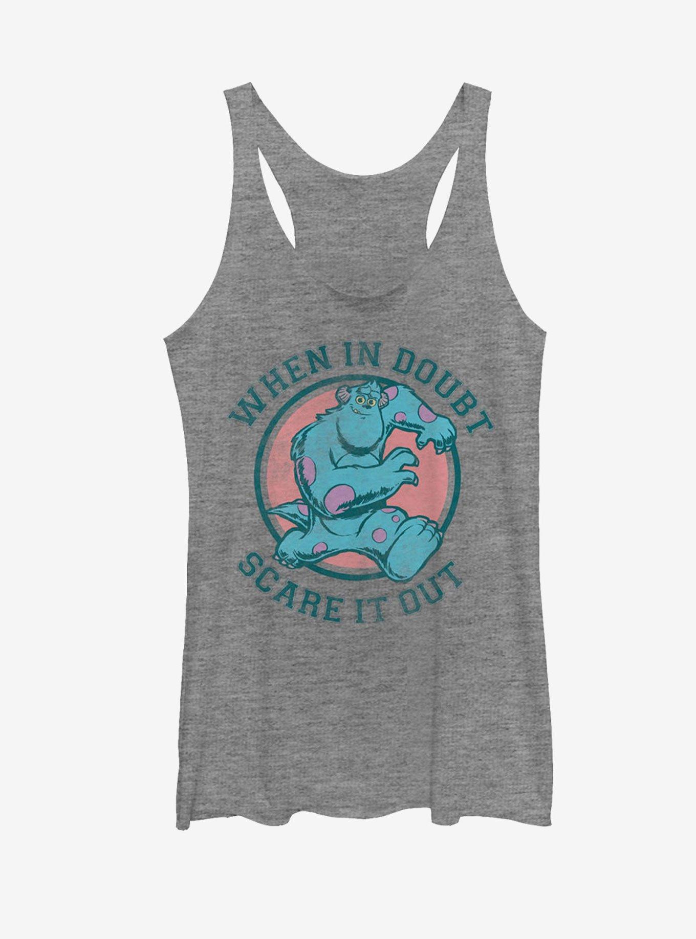 Disney Pixar Monster's Inc. Sulley Scare It Out Womens Tank Top, GRAY HTR, hi-res