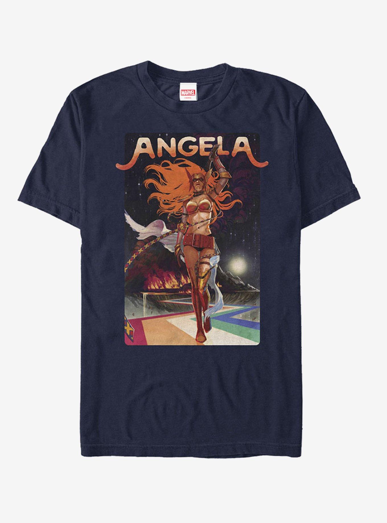 Marvel Guardians Of The Galaxy Angela Path T-Shirt, NAVY, hi-res