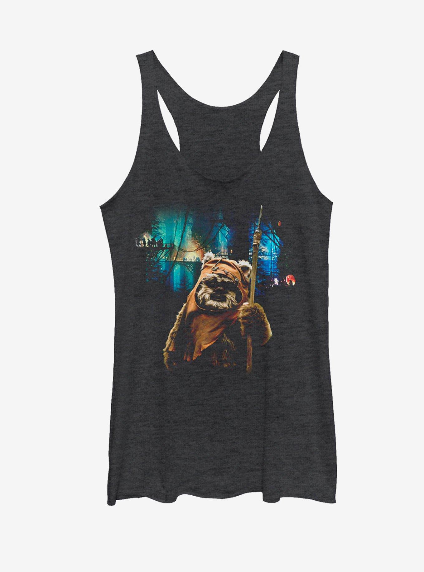 Star Wars Tree Village Wicket Ewok Womens Tank, , hi-res