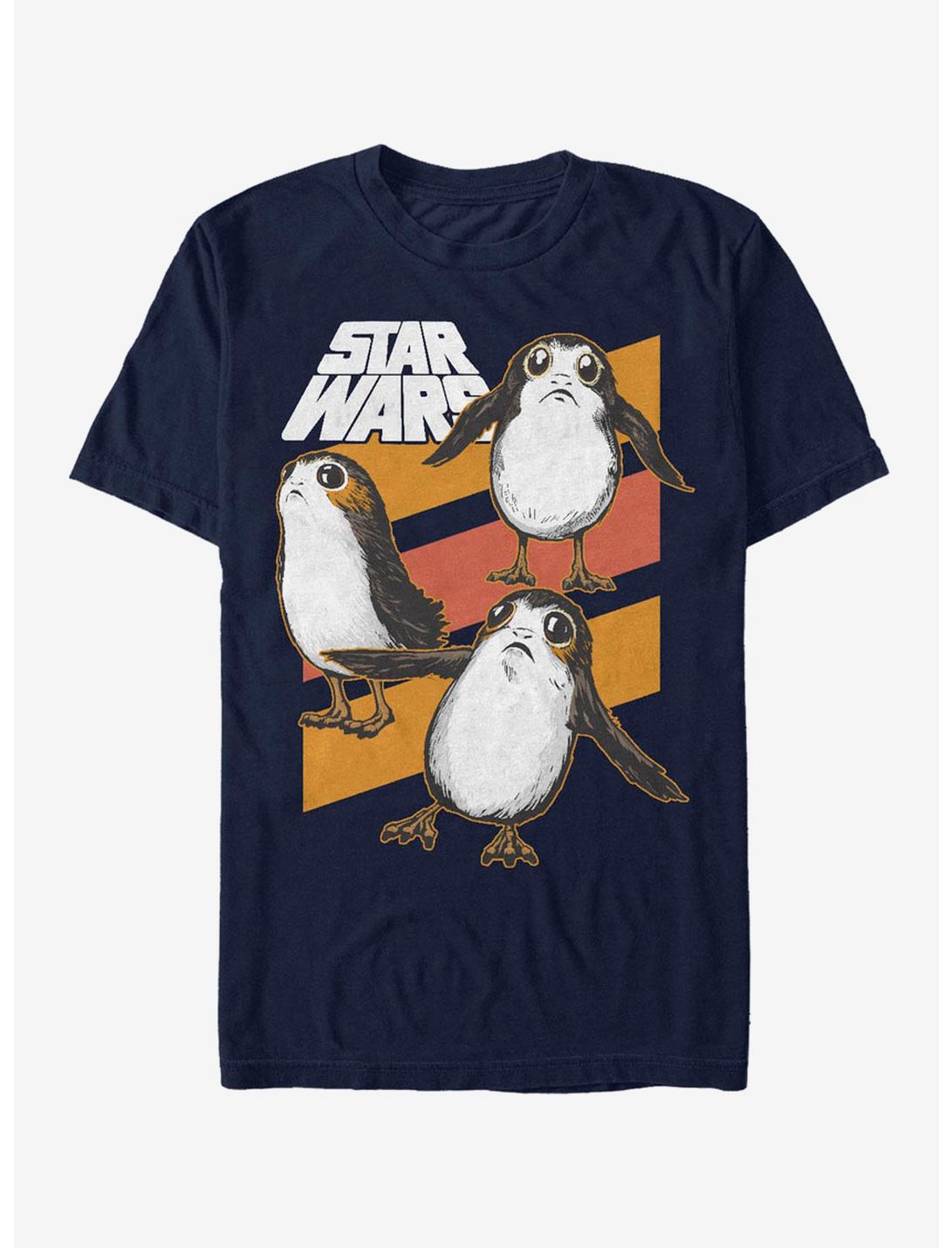 Star Wars Porg Stripes T-Shirt, NAVY, hi-res