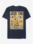 Star Wars Rey Resistance Propaganda Frame T-Shirt, NAVY, hi-res