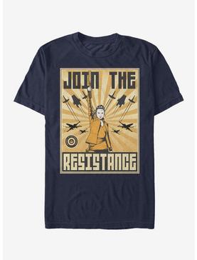 Plus Size Star Wars Rey Resistance Propaganda Frame T-Shirt, , hi-res