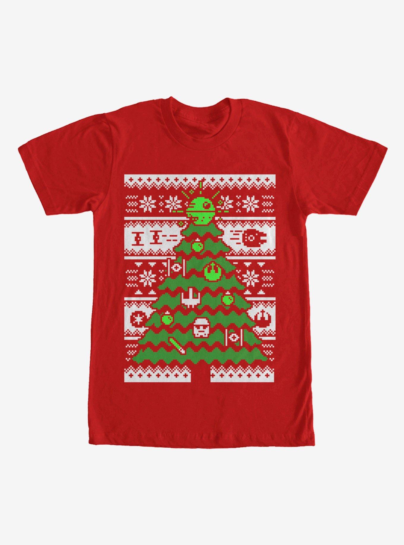 Star Wars Ugly Christmas Sweater Tree T-Shirt, , hi-res