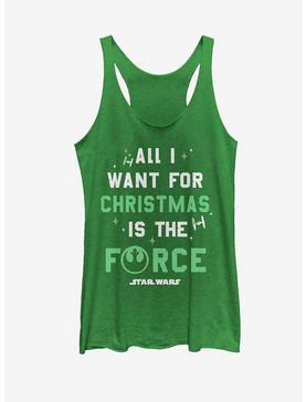 Star Wars Christmas I Want Force Womens Tank, , hi-res