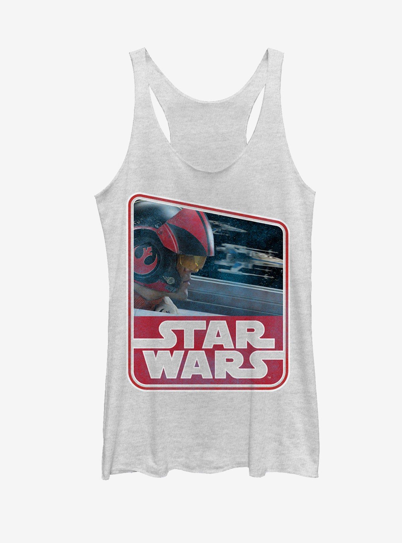 Star Wars Retro Poe Dameron Womens Tank, , hi-res