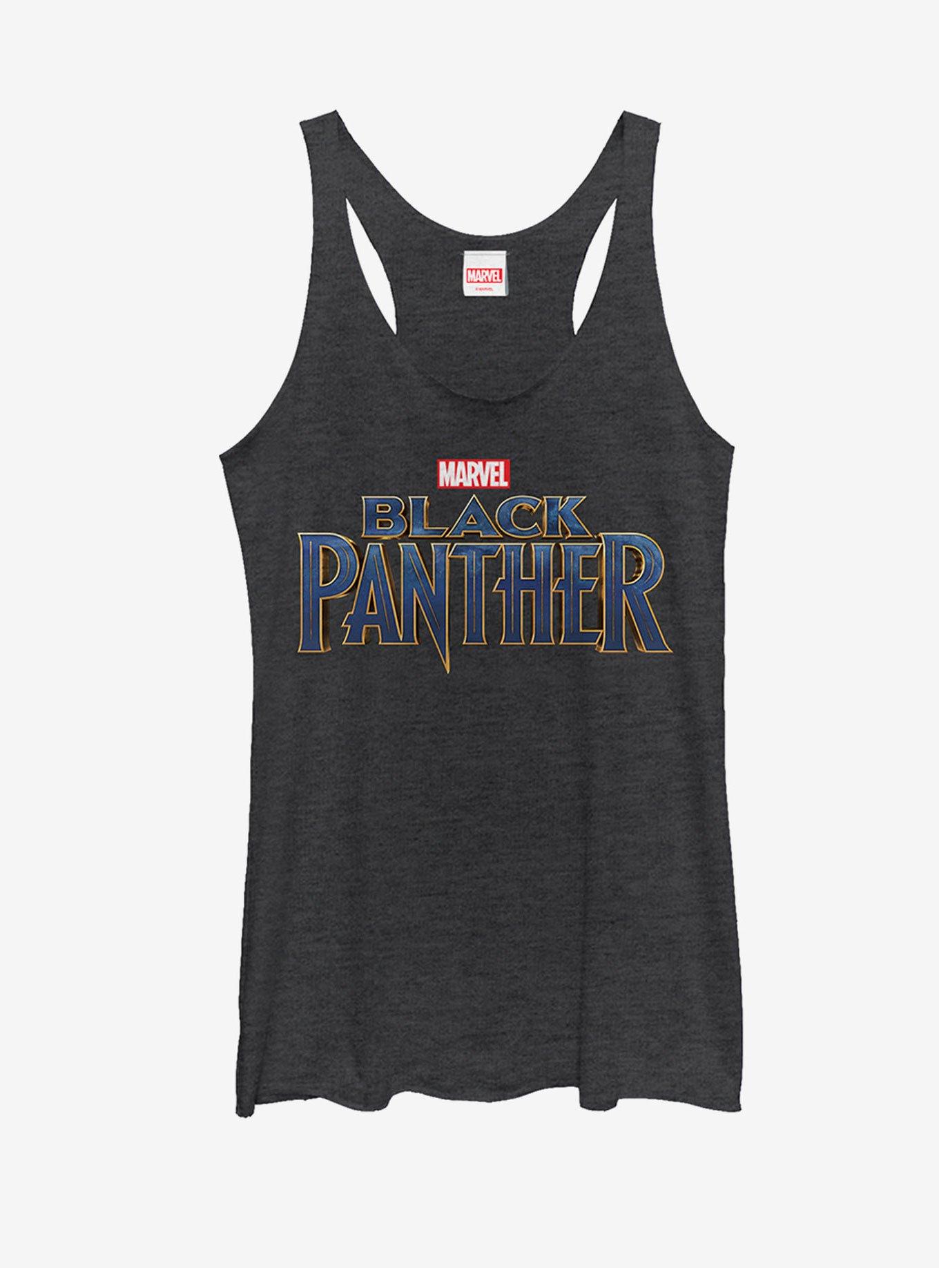 Marvel Black Panther 2018 Text Logo Womens Tank, , hi-res