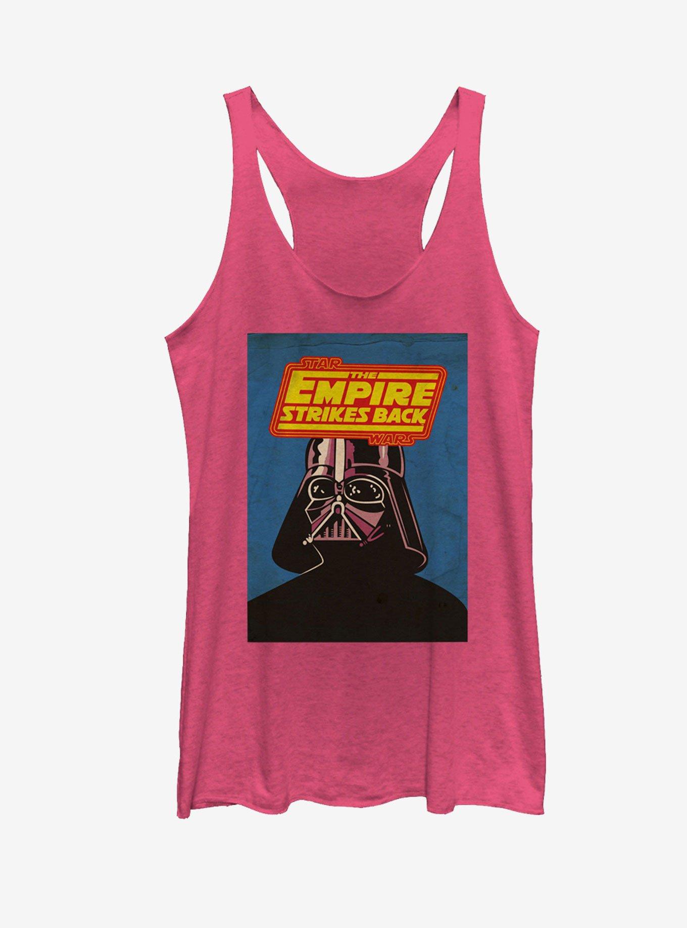 Star Wars Empire Strikes Back Darth Vader Womens Tank, PINK HTR, hi-res