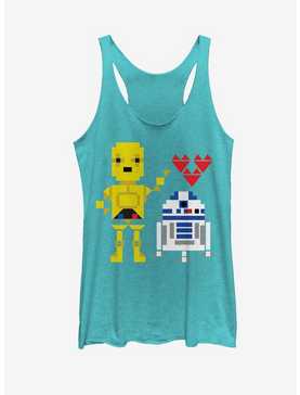 Star Wars Valentine's Day R2-D2 and C-3PO Womens Tank, , hi-res
