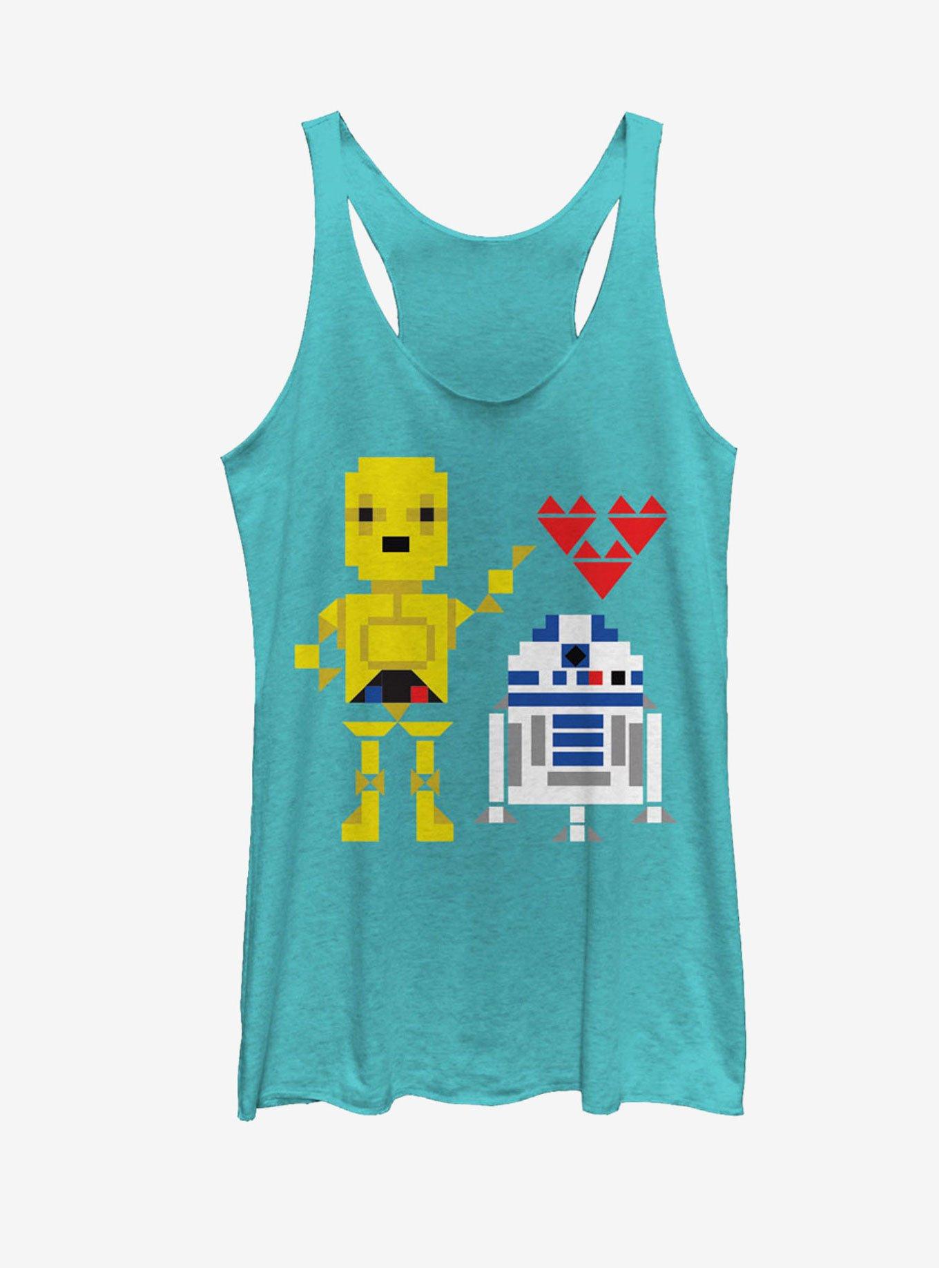 Star Wars Valentine's Day R2-D2 and C-3PO Womens Tank, , hi-res