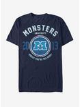 Disney Monster's Inc Best College Logo T-Shirt, NAVY, hi-res