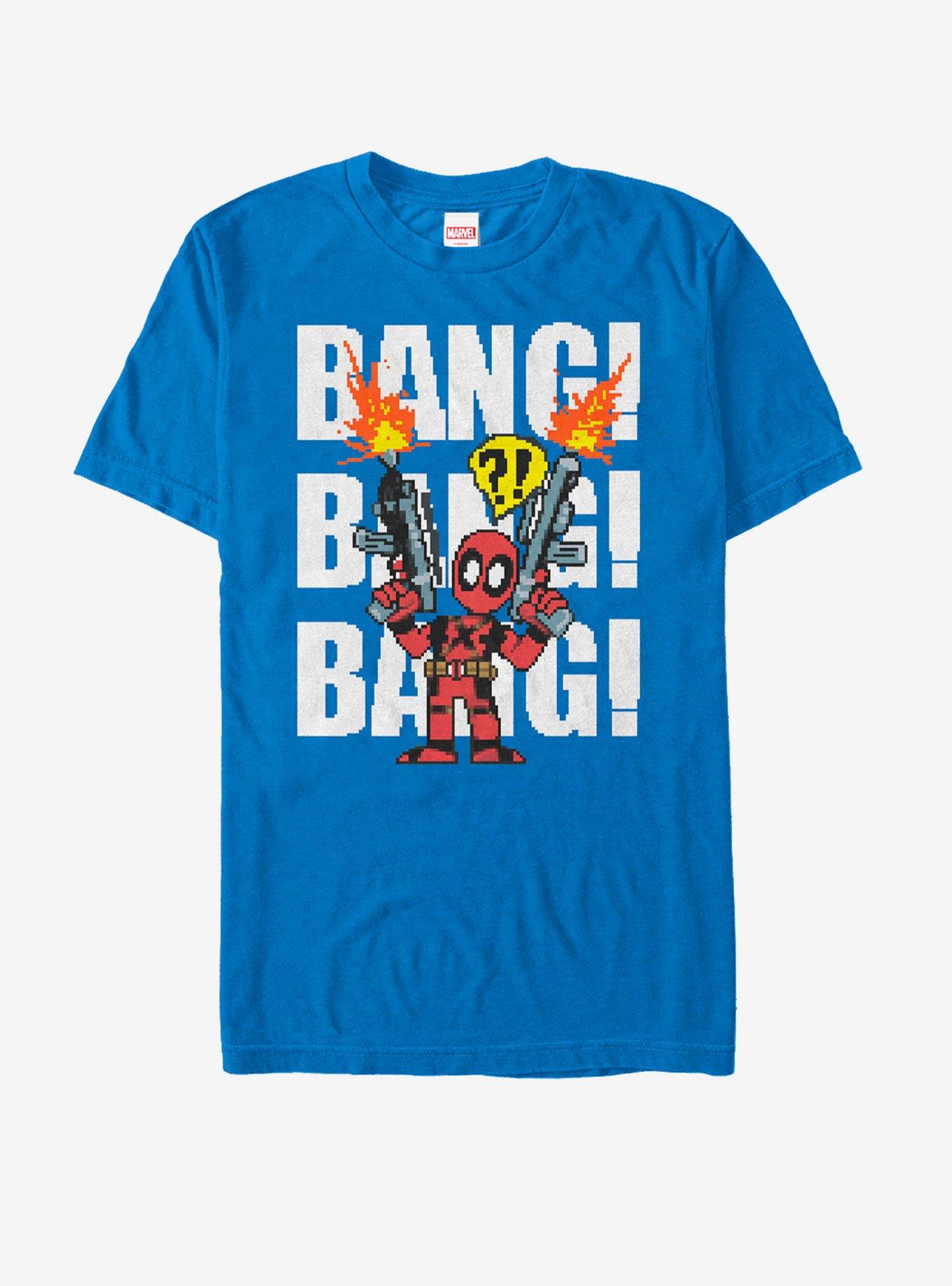 Marvel Deadpool Bang Bang T-Shirt, ROYAL, hi-res