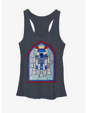 Star Wars R2D2 Stained Glass Womens Tank, , hi-res