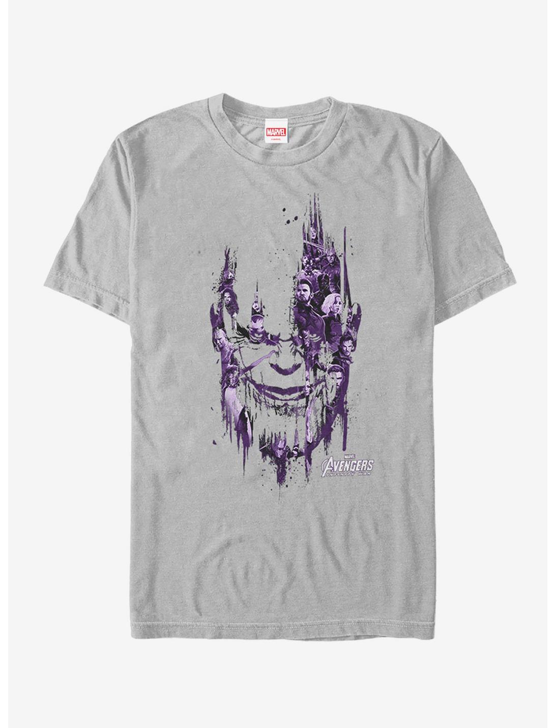 Marvel Avengers: Infinity War Thanos Face T-Shirt, SILVER, hi-res